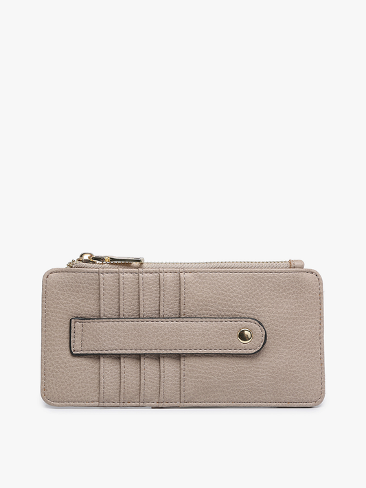 Jen & Co. - WL1889 Saige Slim Card Holder Women's Wallet: Fog Grey