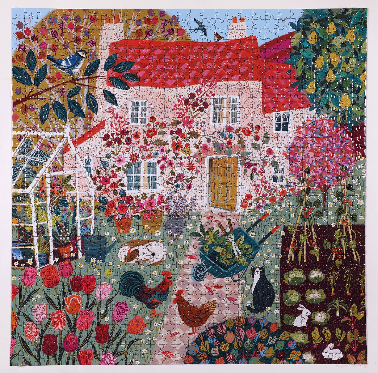 eeBoo - English Cottage 1000 Piece Puzzle