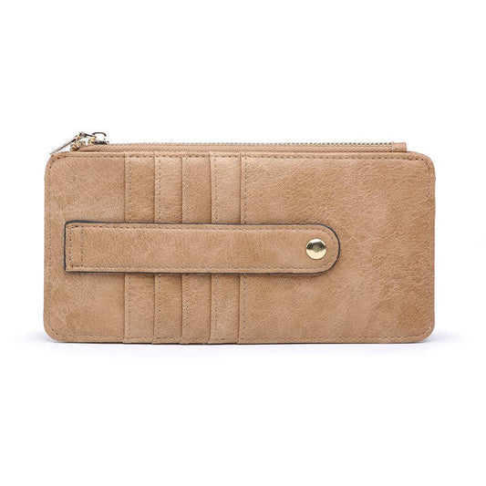 MiMi Wholesale - WL1889 Saige Slim Card Holder Wallet: Mocha