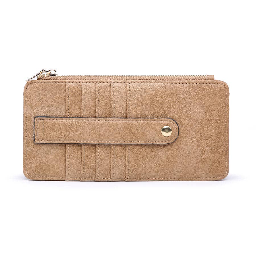 MiMi Wholesale - WL1889 Saige Slim Card Holder Wallet: Rust
