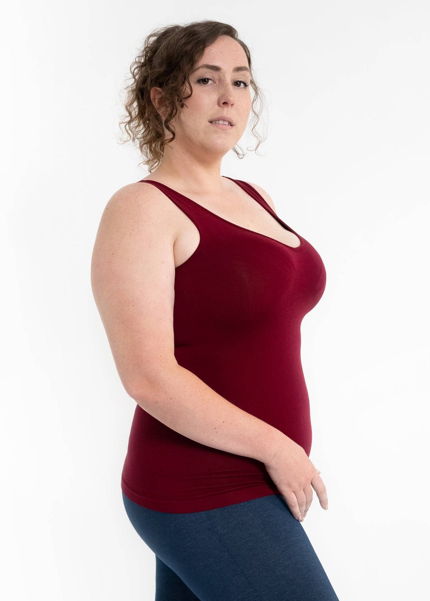 ELIETIAN - Reversible Tank - Curvy Fit: Magenta