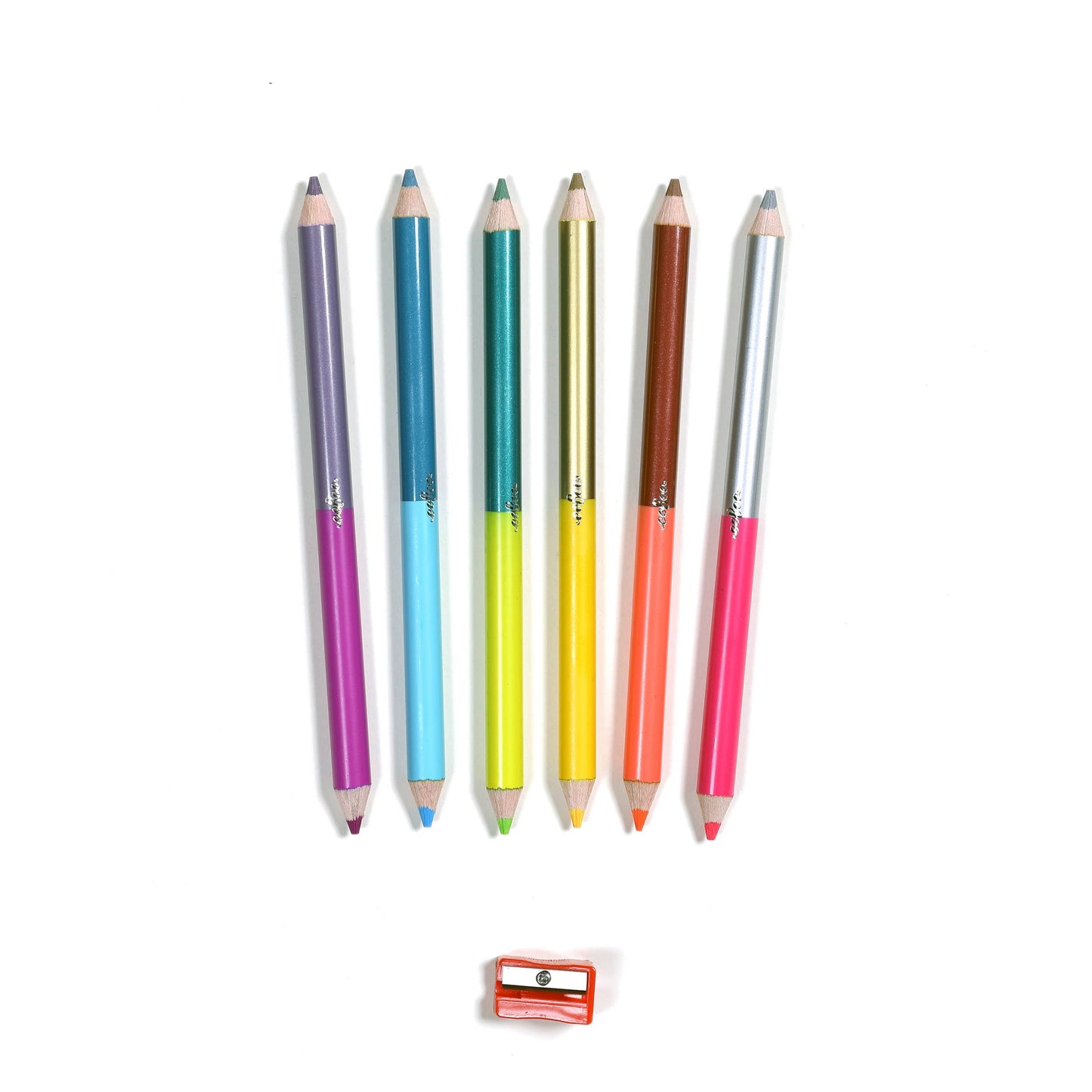eeBoo - Axolotl 6 Jumbo Double-Sided Special Pencils