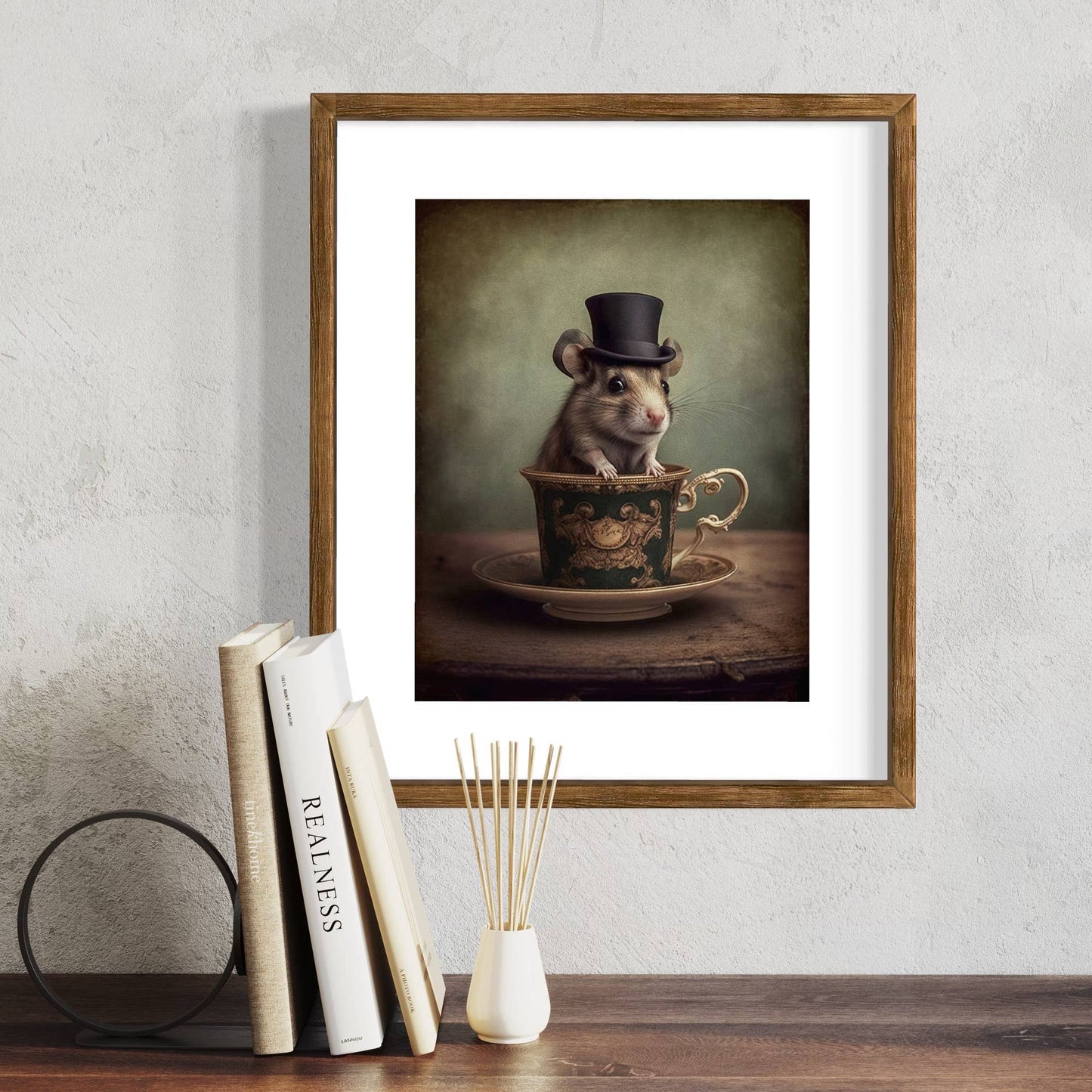 Salty Alyce - Mouse in A Tea Cup Wall Decor EB114