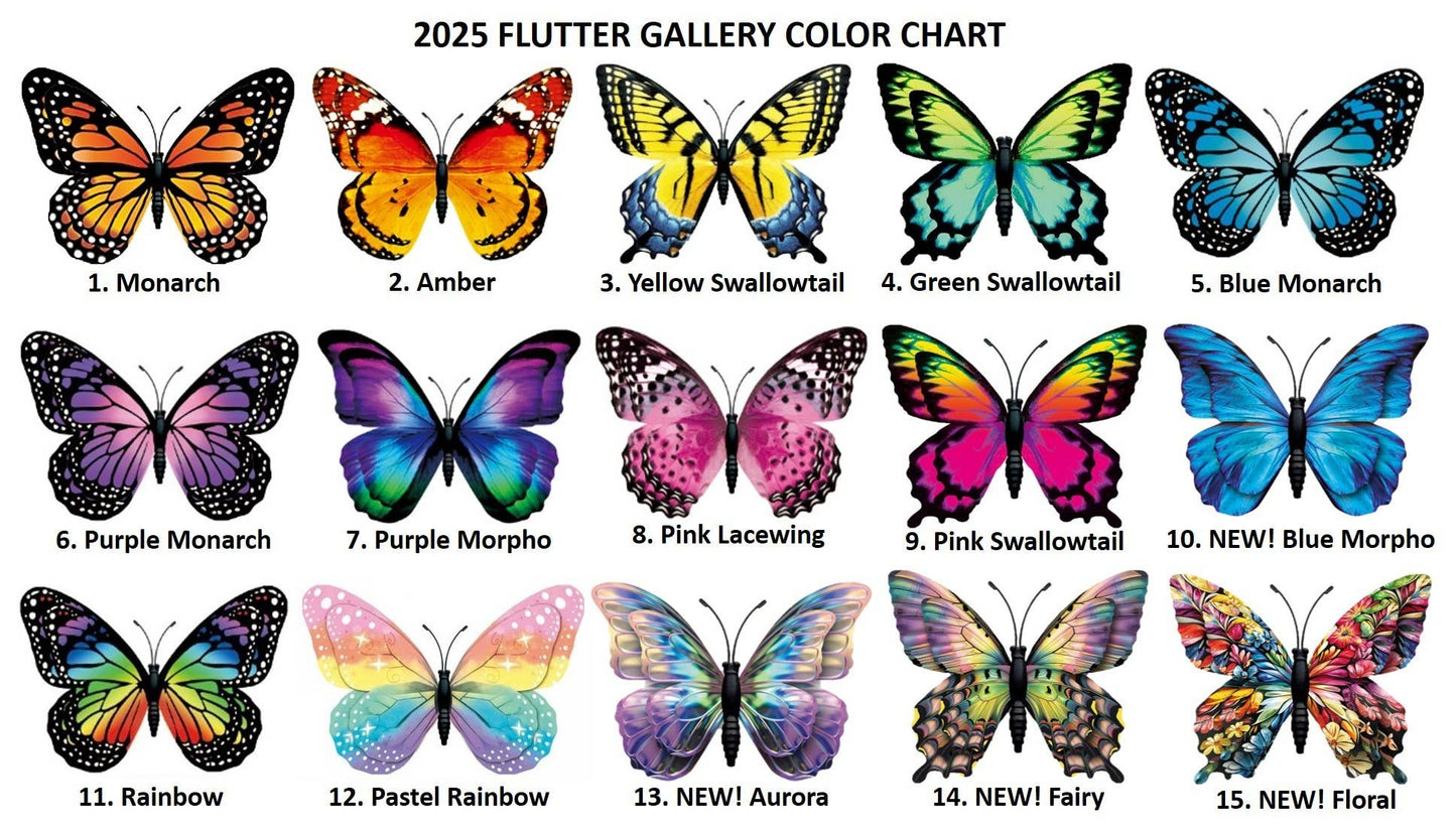 Flutter Gallery - Butterfly Magnet GLOW Bundle of 100!