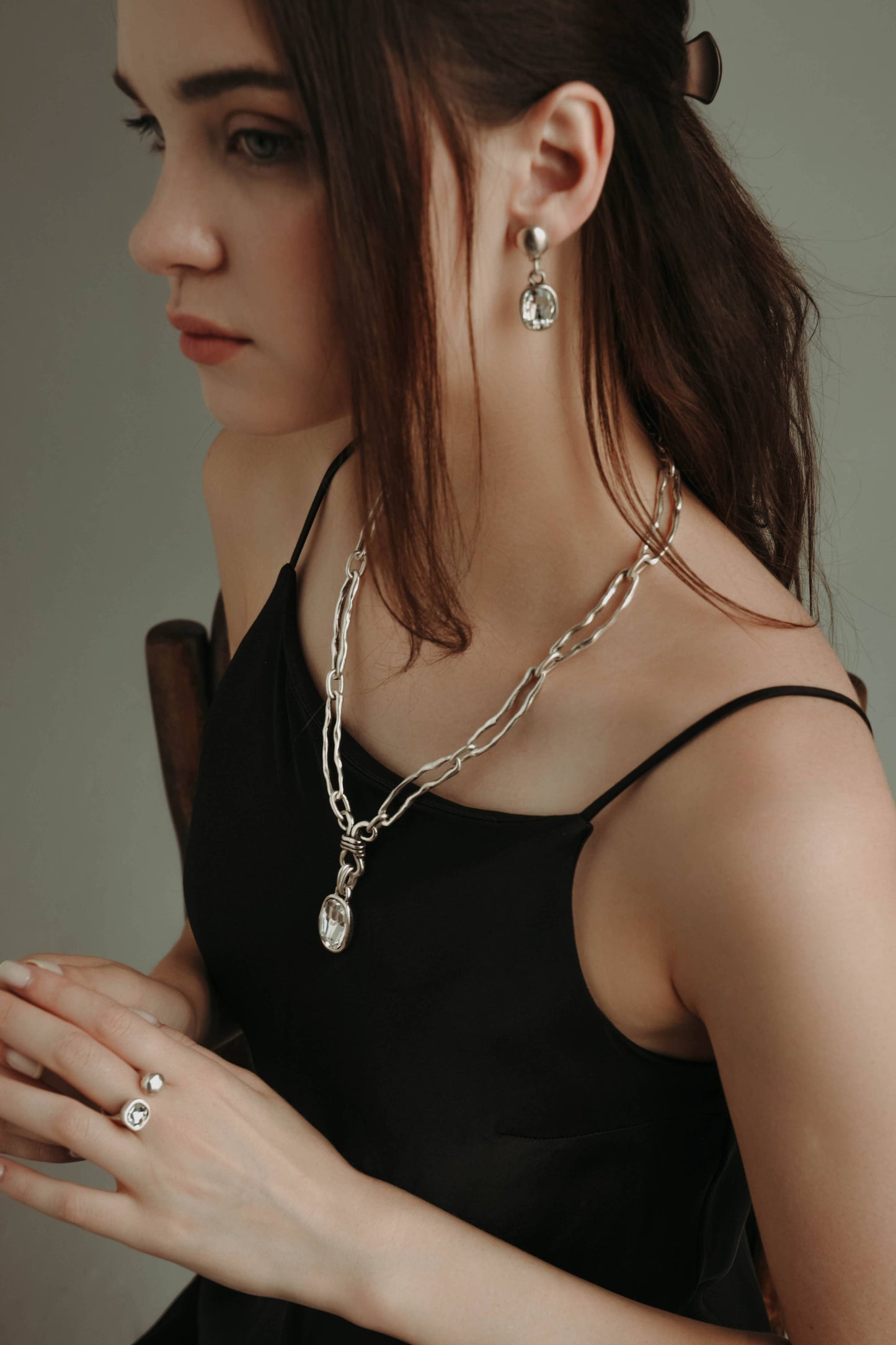 Chanour - Handmade Pewter Earrings - 1853