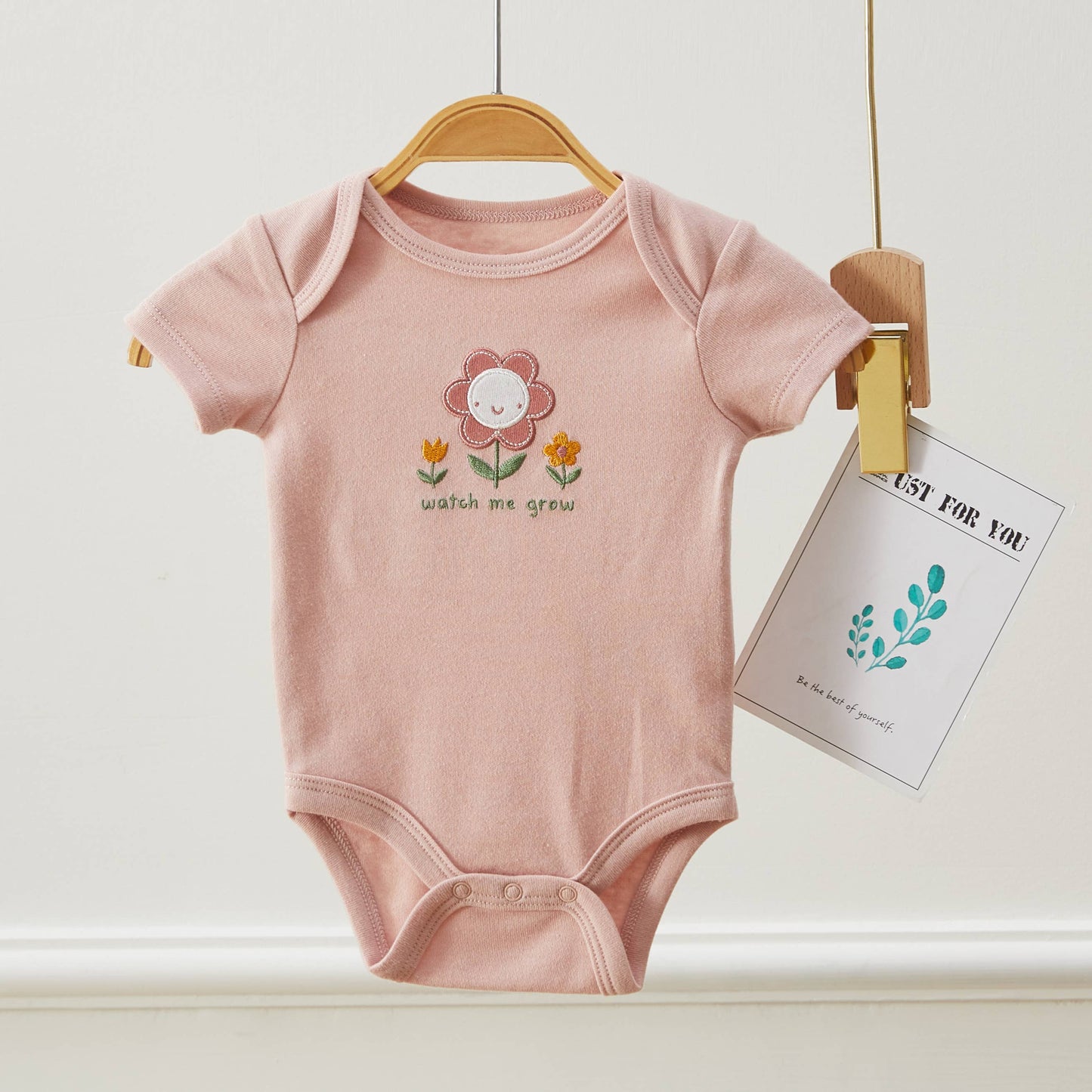 Lollipop Dreams - Pack of 3 Baby Girls Flower Pattern Bodysuits: 3-6M