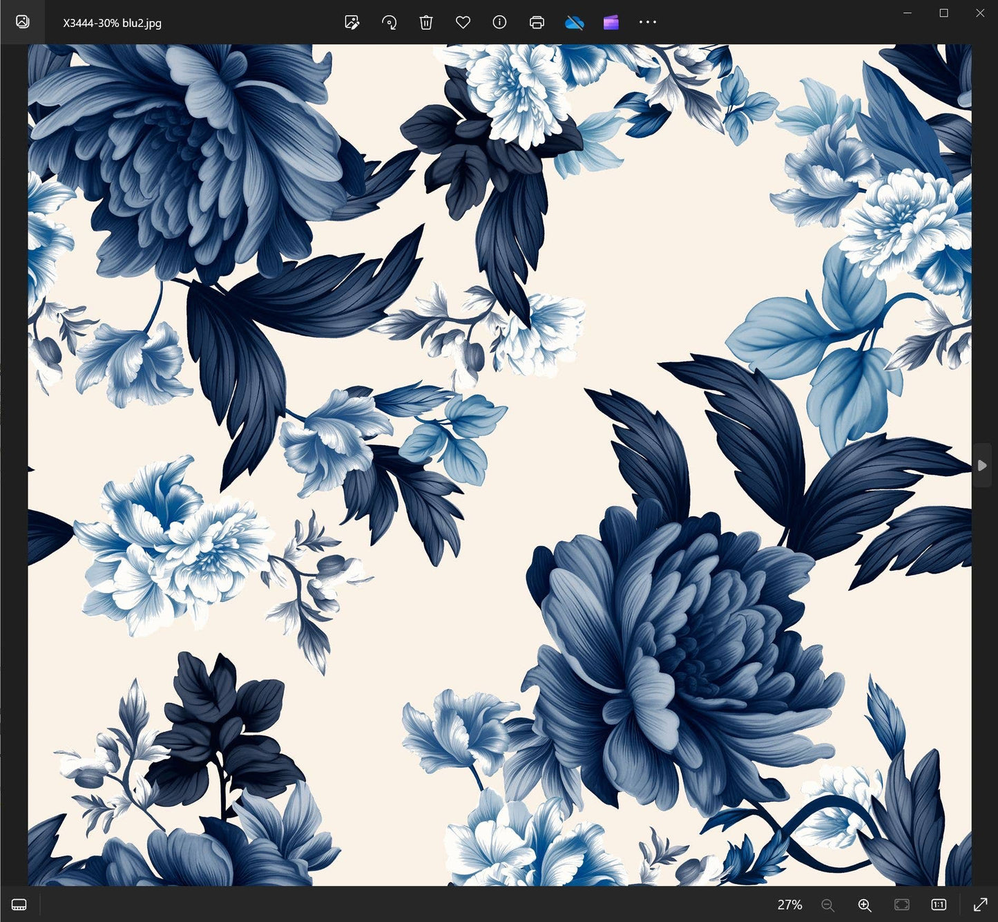 Dance in Paris - New Top-Italian Print Silk with Front Bottom Layers: Beige/Navy