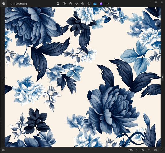 Dance in Paris - New Top-Italian Print Silk with Front Bottom Layers: Beige/Navy