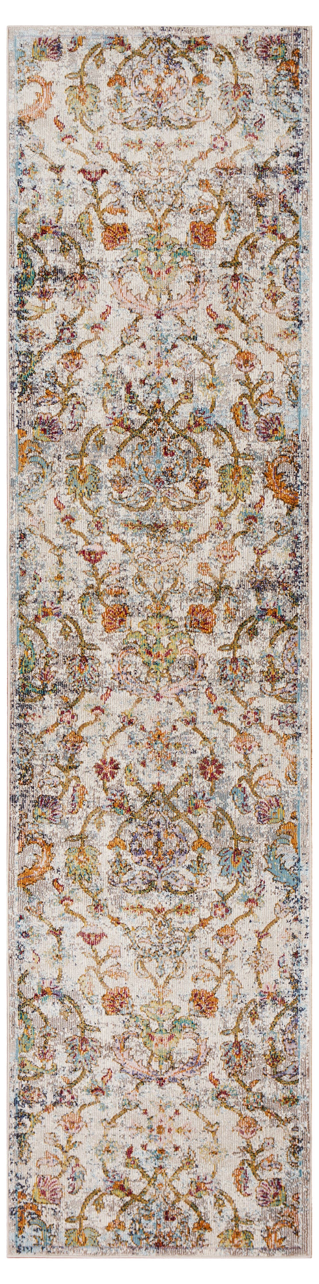 LR Home - Garden Oriental Area Rug - Multi: 7'9" x 9'9" / Gray/Multi