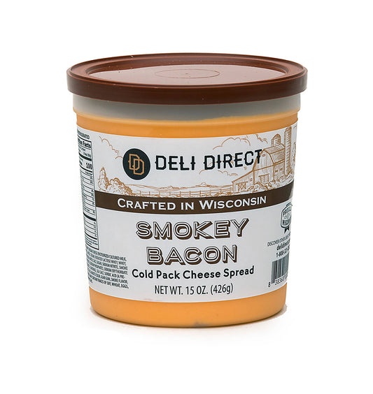 Merchandise Unlimited - Wisconsin Cold Cheese Spread 15oz: Smokey Bacon