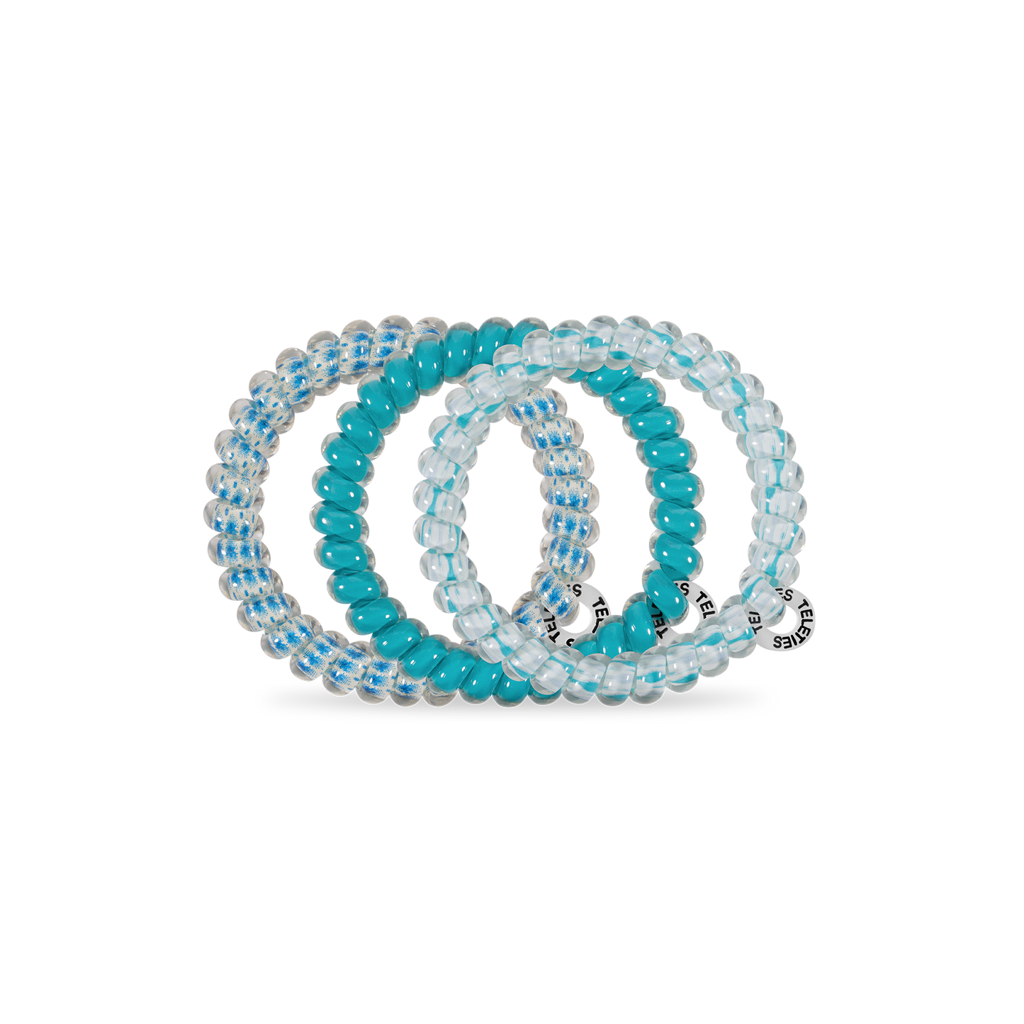 TELETIES - Spiral Hair Coils | Small | Soft Surf