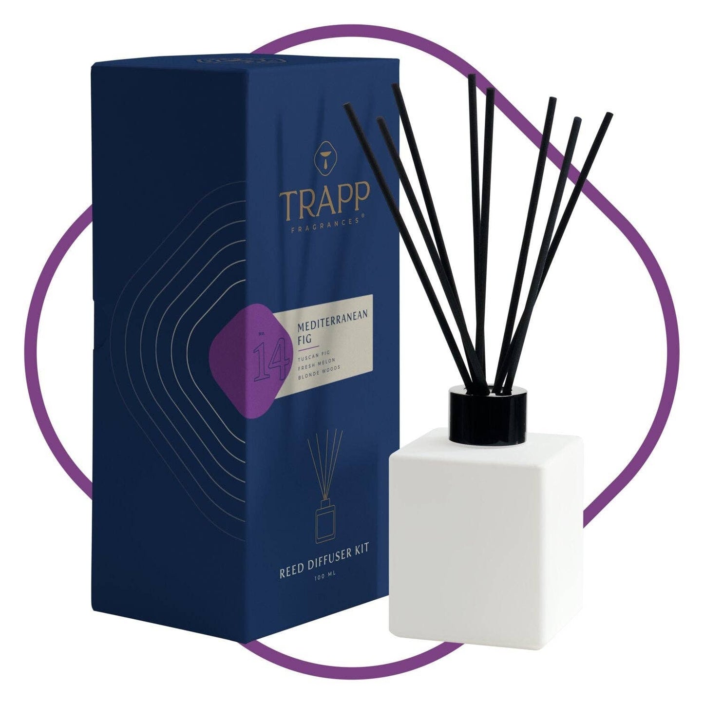 Trapp Fragrances - No. 14 Mediterranean Fig 4 oz. Reed Diffuser Kit
