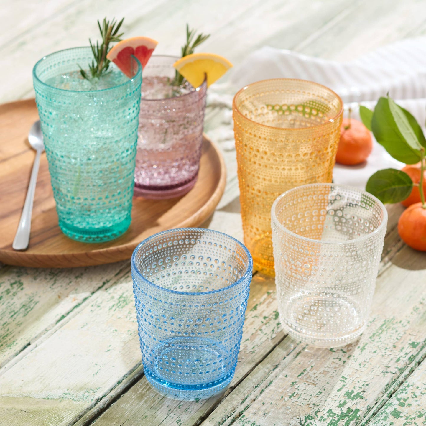 Certified International - Santa Fe  Blue Acrylic Ice Tea Glass 22 oz.