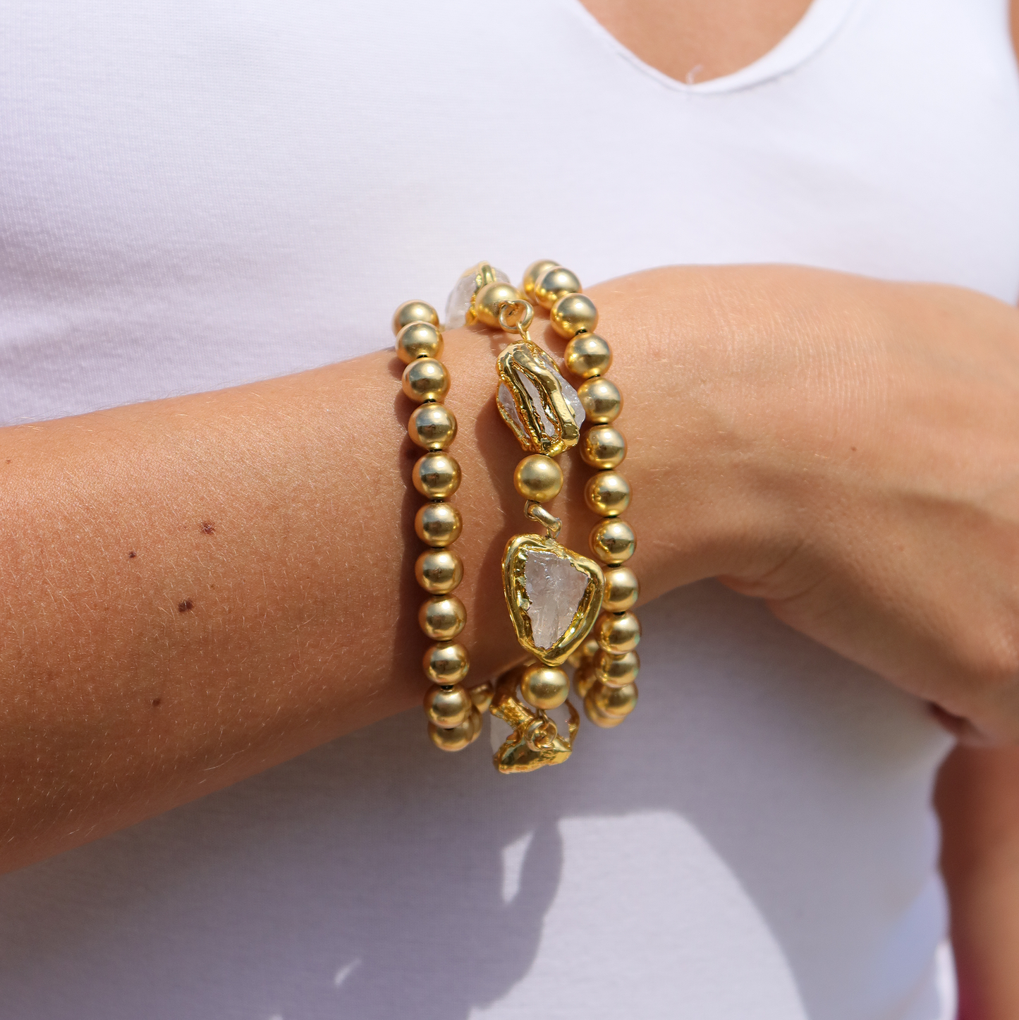 KARINE SULTAN - Clear Quartz Bracelet