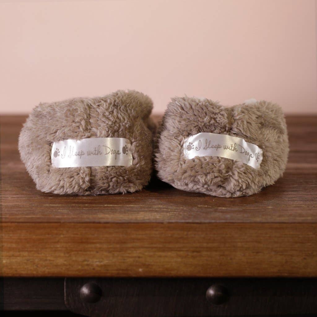 Faceplant Dreams - I Sleep With Dogs Women's Footsie Slippers: L