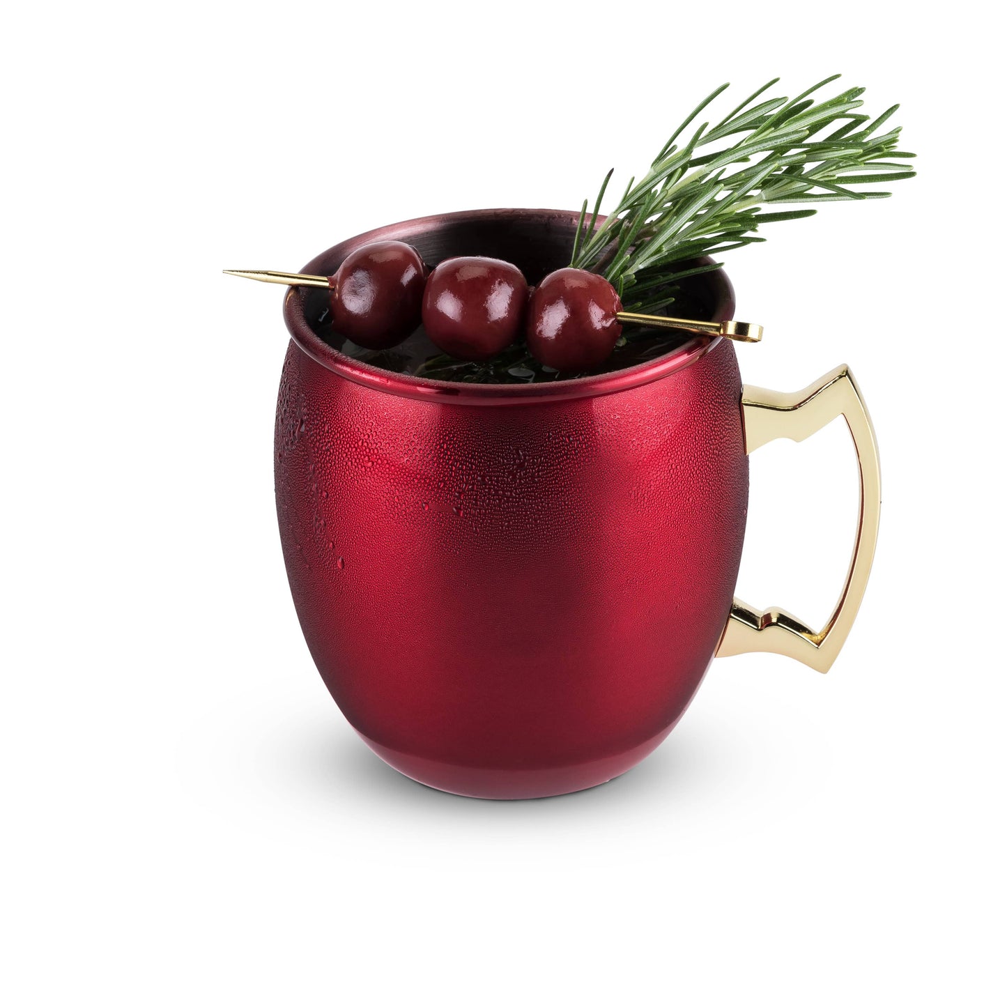 Twine - Red & Gold-Plated Stainless Steel Moscow Mule Mug