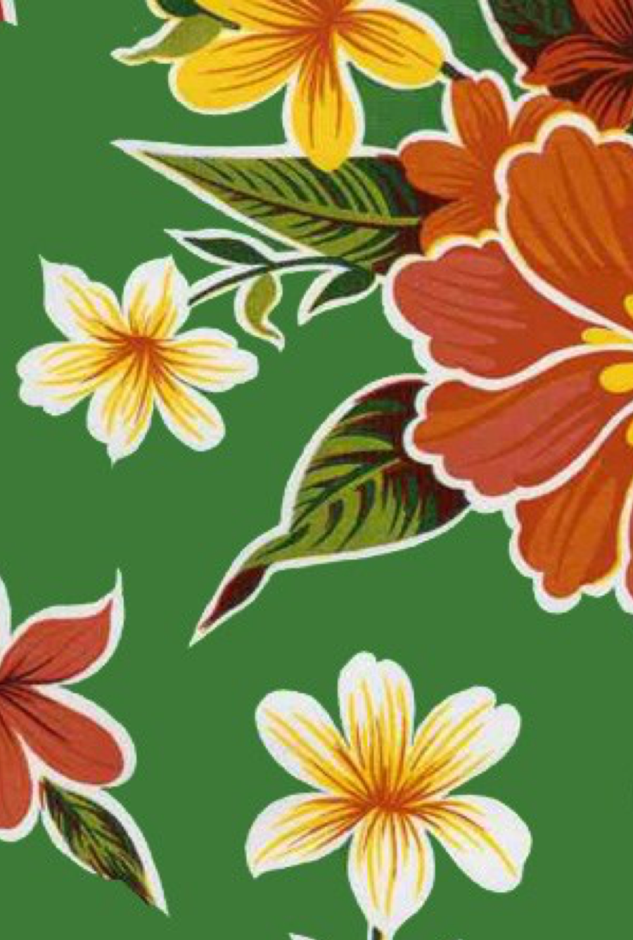 Oilcloth International Hibiscus Tablecloth - Thumbnail 3