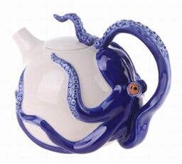 Blue Sky Clayworks - Blue Circular Octopus Teapot