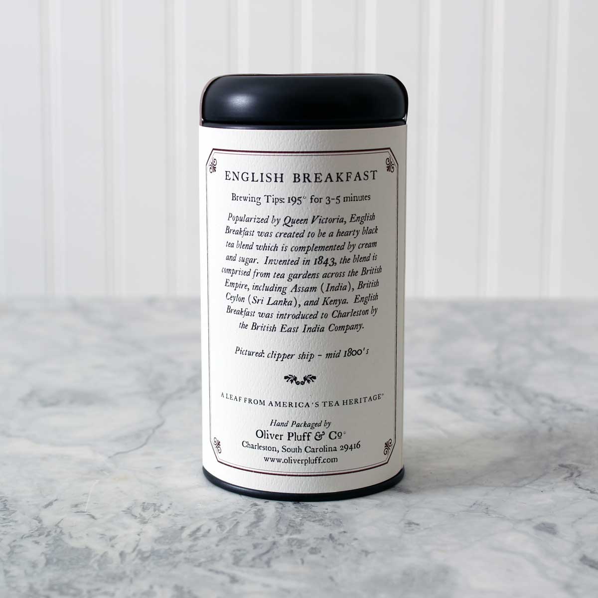 Oliver Pluff & Company - English Breakfast - Loose Tea in Signature Tea Tin