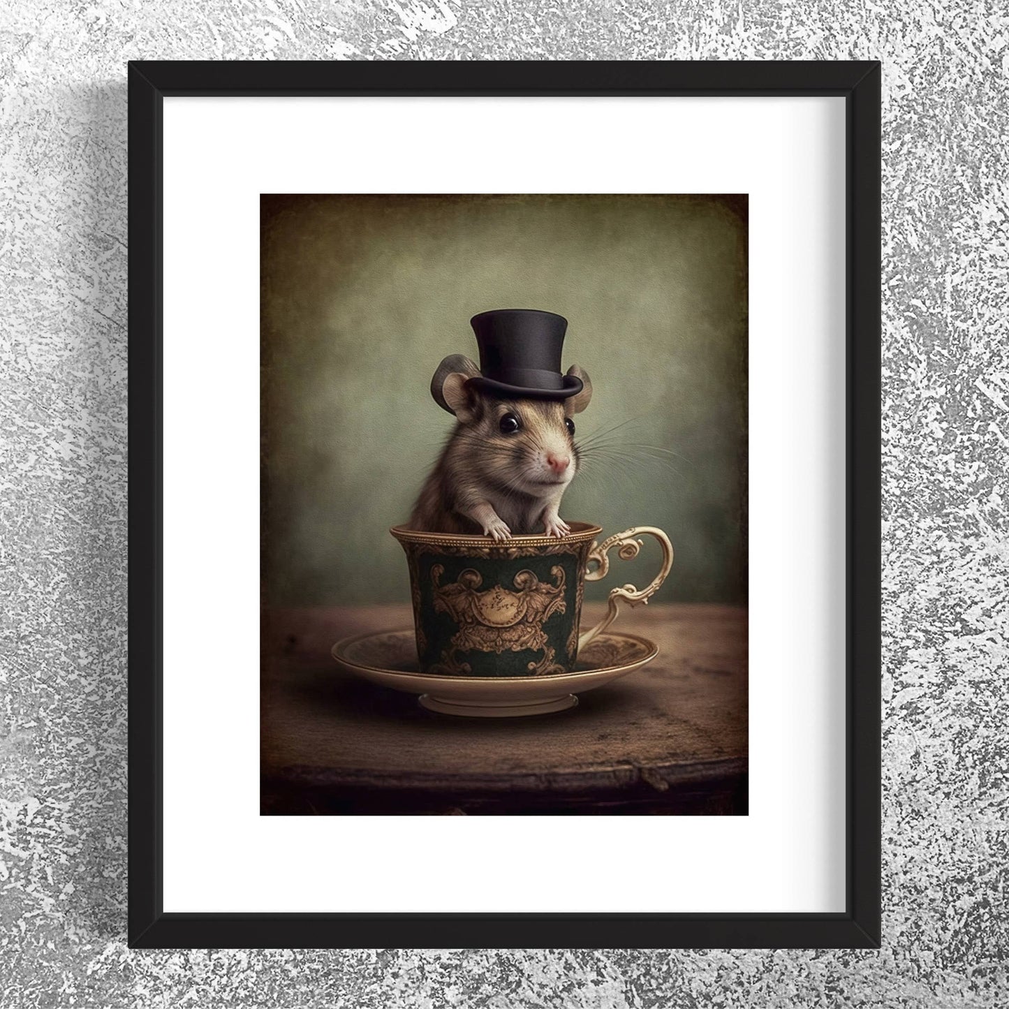 Salty Alyce - Mouse in A Tea Cup Wall Decor EB114