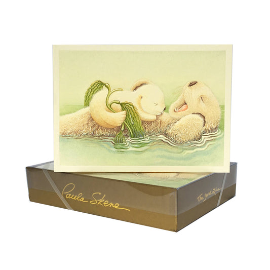 PAULA SKENE DESIGNS - Bedtime for Otters Blank Card