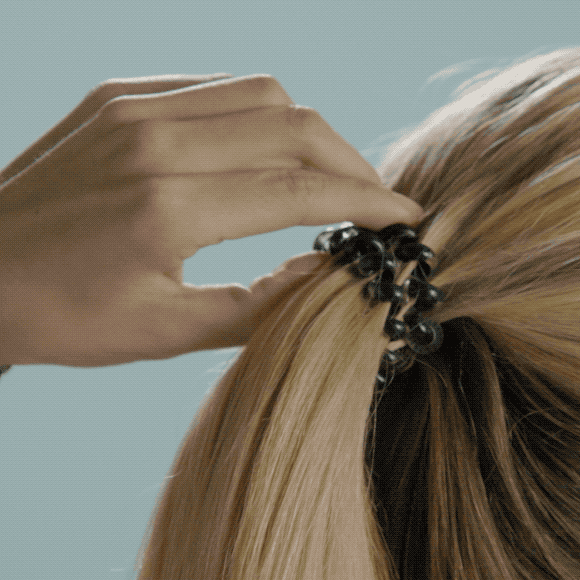 TELETIES - Spiral Hair Coils | Large | Leopard Hair Ties