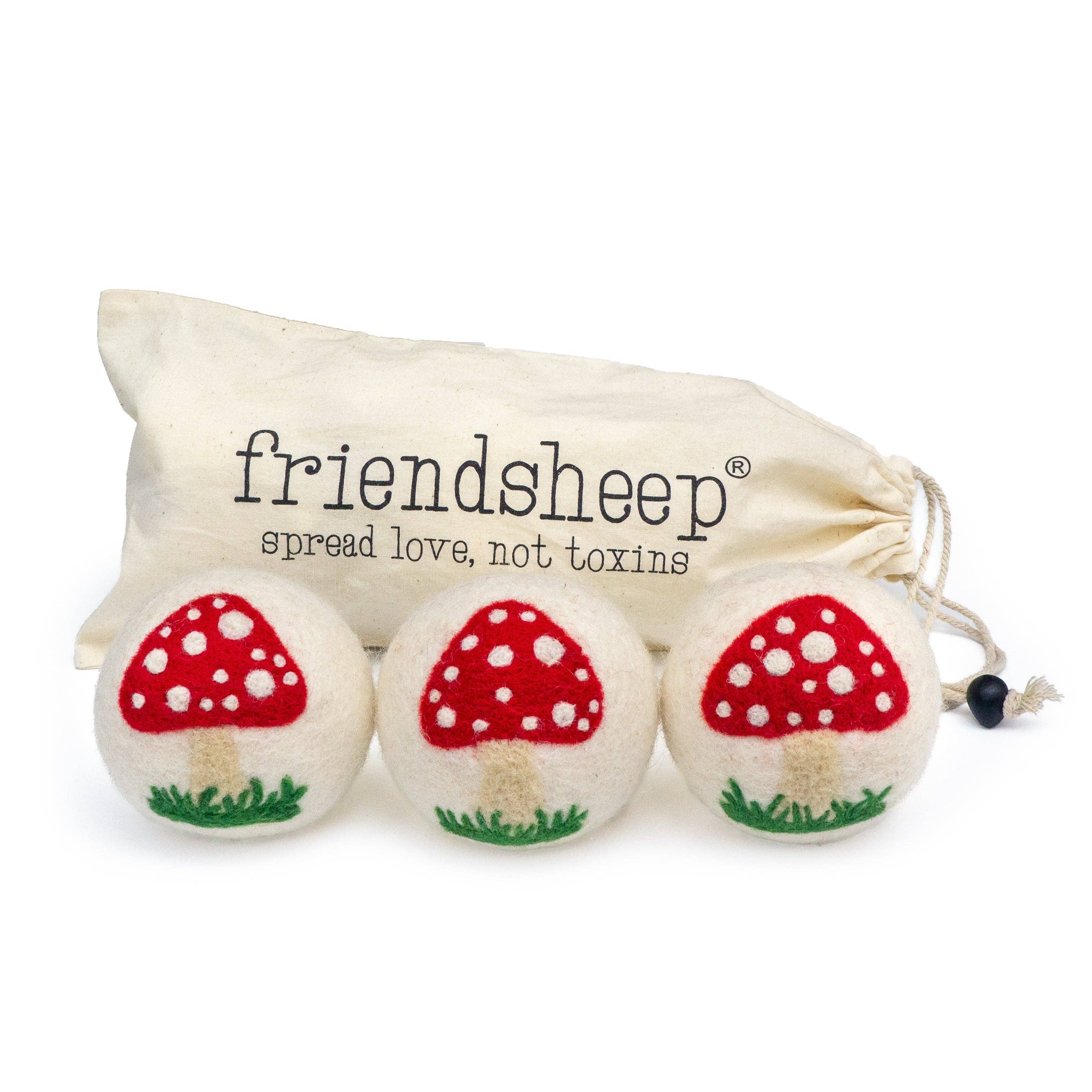 Friendsheep White Mushroom Trio