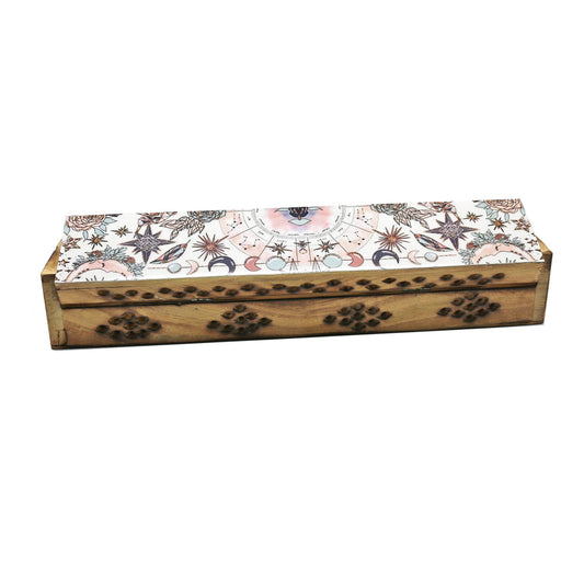DESIGNS BY DEEKAY INC - Celestial Pink Wooden Coffin Box