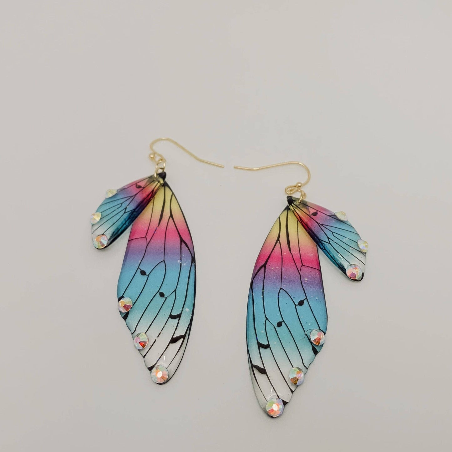 Mio Queena - Gradient Cicada Wings Butterfly Wings Earrings: 6#