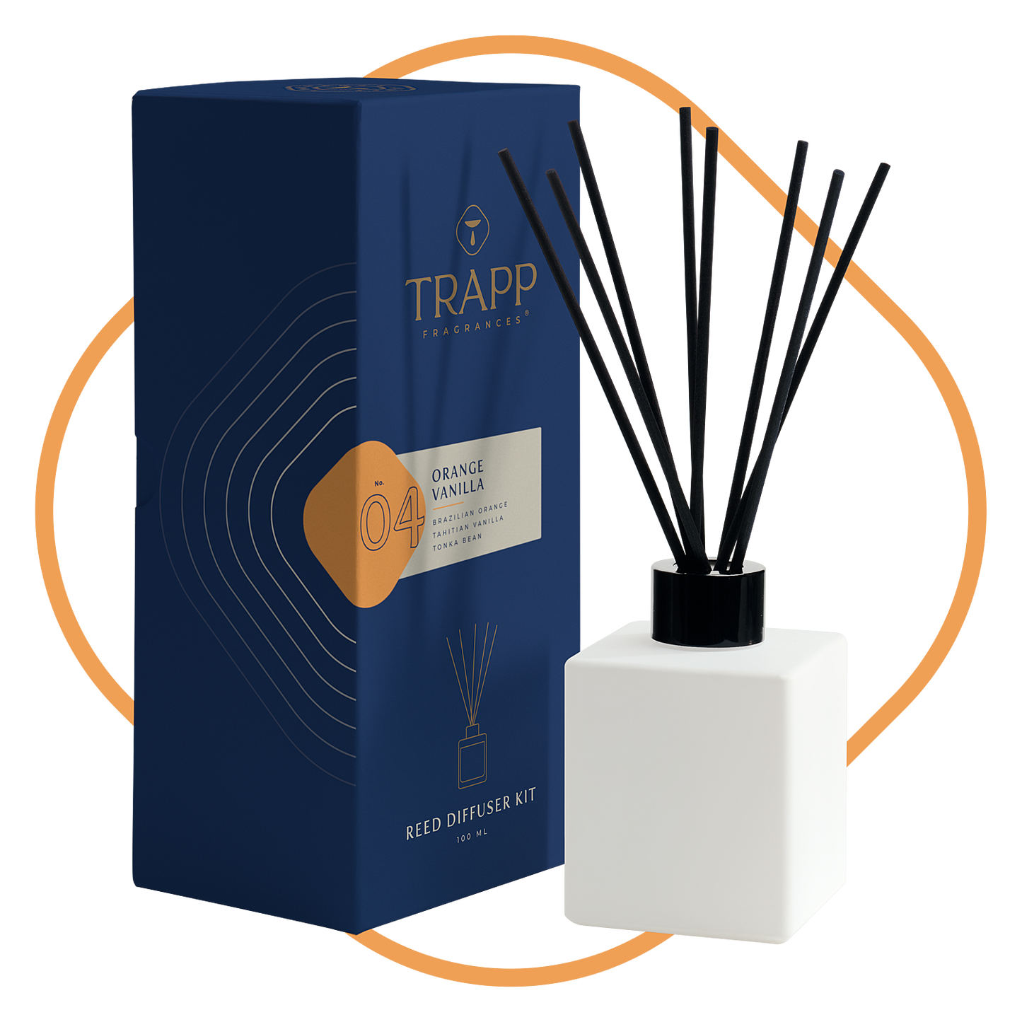 Trapp Fragrances - No. 04 Orange Vanilla 4 oz. Reed Diffuser Kit