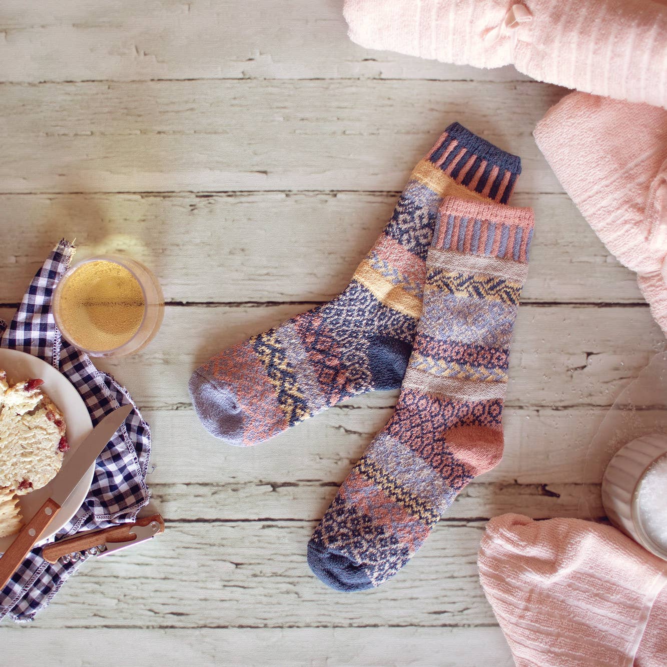 Solmate Socks - Mirage Crew Socks | Eco-Friendly and Made in the USA : M (Women 8-10/Men 7-9)