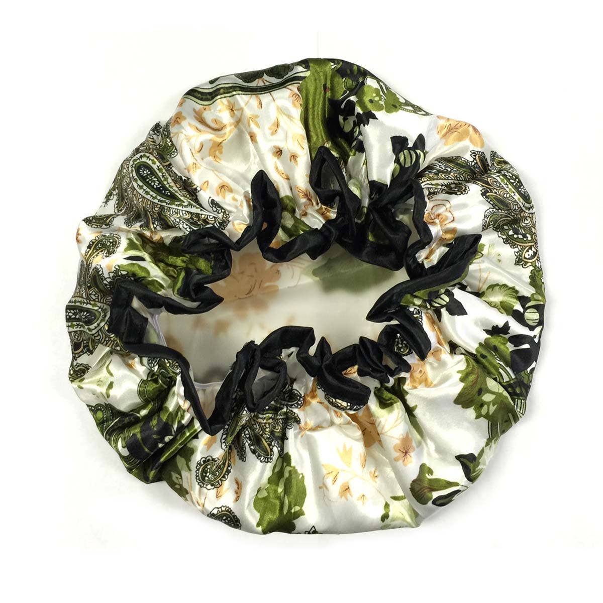 Wrapables.com - Wrapables Trendy Satin Shower Cap: Twilight Leaves