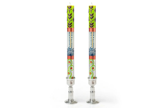 Thumbprint Artifacts - Sari Candles - NEW!!: Taper 9" Pair (8 hour burn time)