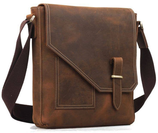 Tuzech Leather - Tuzech Handmade  Vintage Crossbody & Office Bag for Men