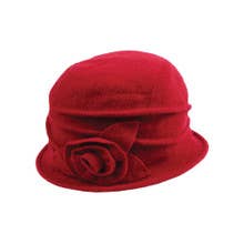 Jeanne Simmons Accessories - 7572 Hat Winter: Red,