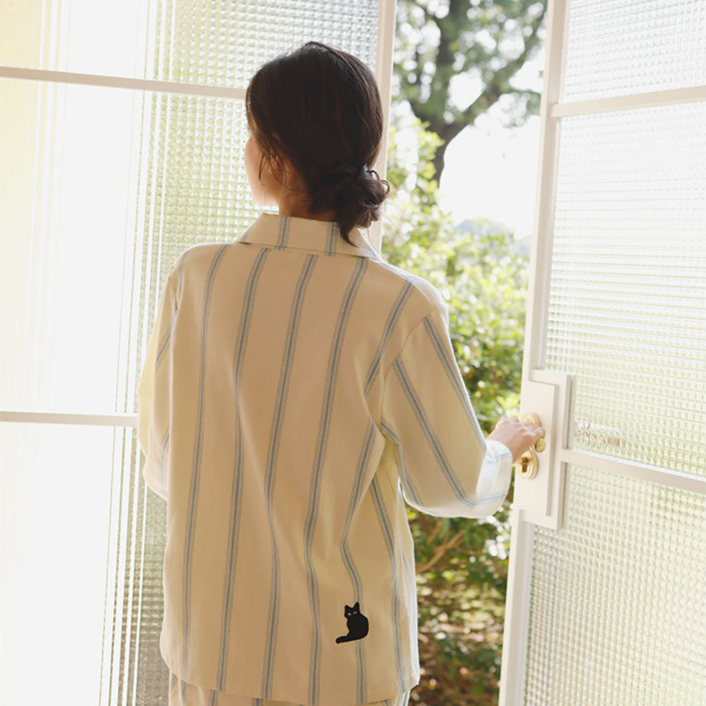 DrifWoo - Cotton Striped Loungewear Set – Comfortable & Warm: S