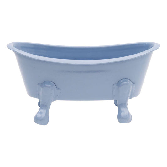 Foreside Home & Garden - Mini Bathtub Planter Soap Dish Light Blue