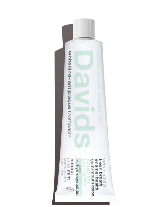 Davids Natural Toothpaste - Davids kids + adults nano-hydroxyapatite premium toothpaste  /  mild mint / 4 oz