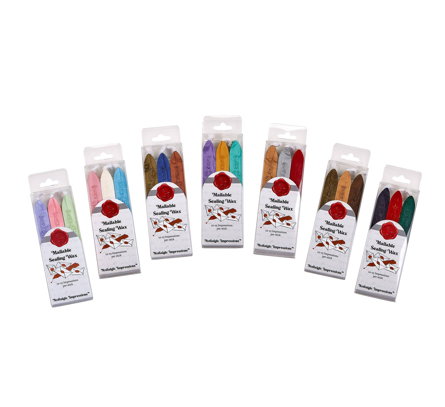 Freund Mayer & Co. - Sealing Wax Sticks with wick 3PK- 25+ colors: Classic Gold
