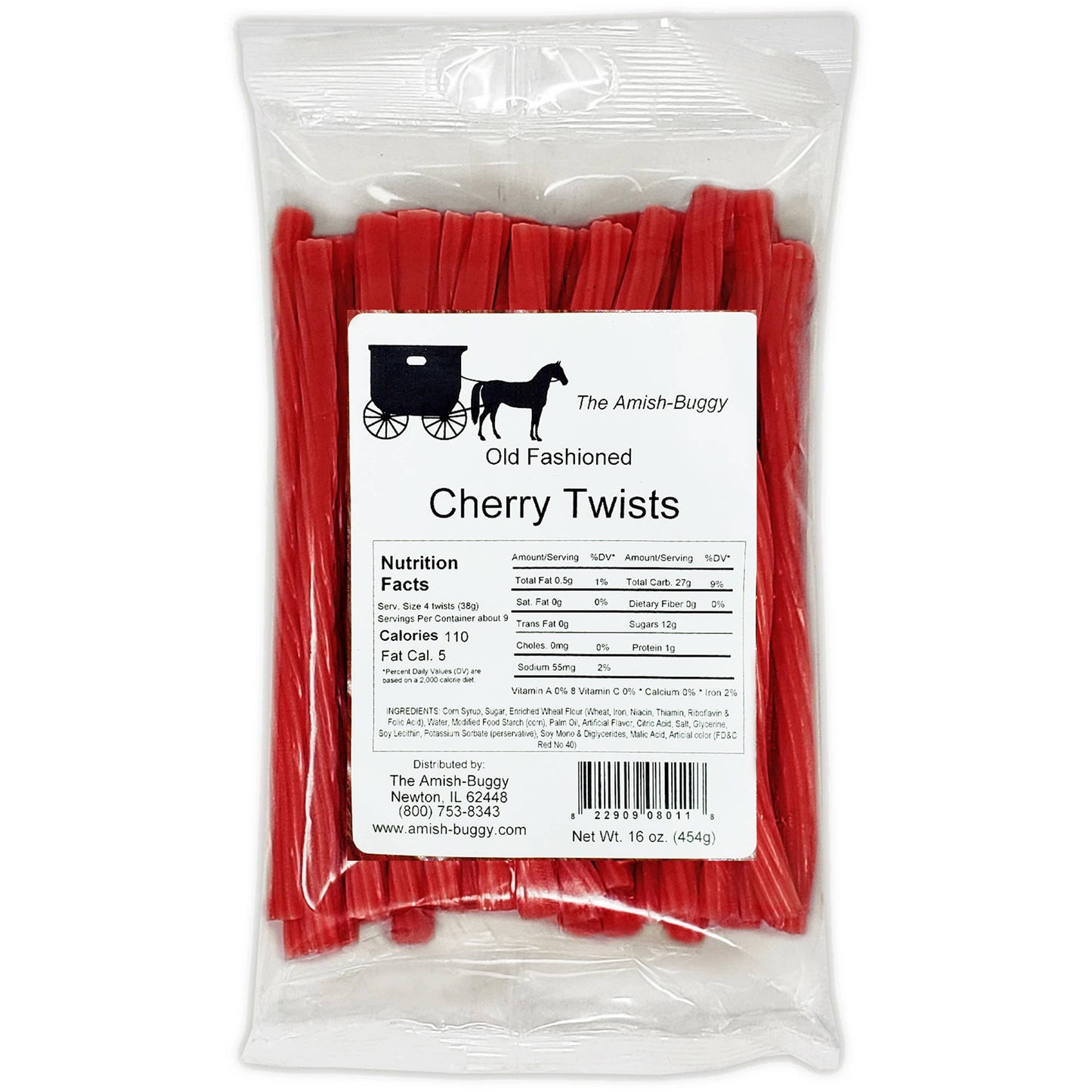 Arndt's Fudgery LLC - Licorice Twists 16 oz. Bag: Old Fashioned Red