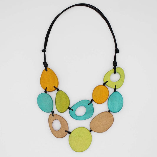 Sylca Designs - Multi-Color Dancing Tango Double Strand Necklace