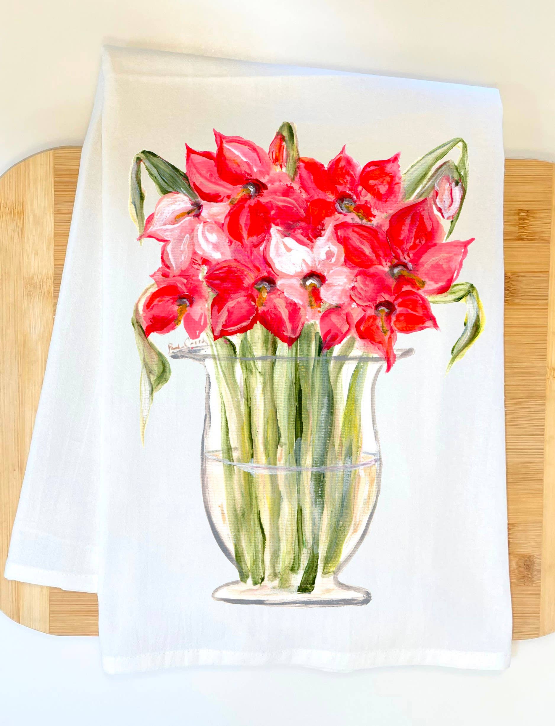 Pamela Cassidy Designs Amaryllis Kitchen Towel