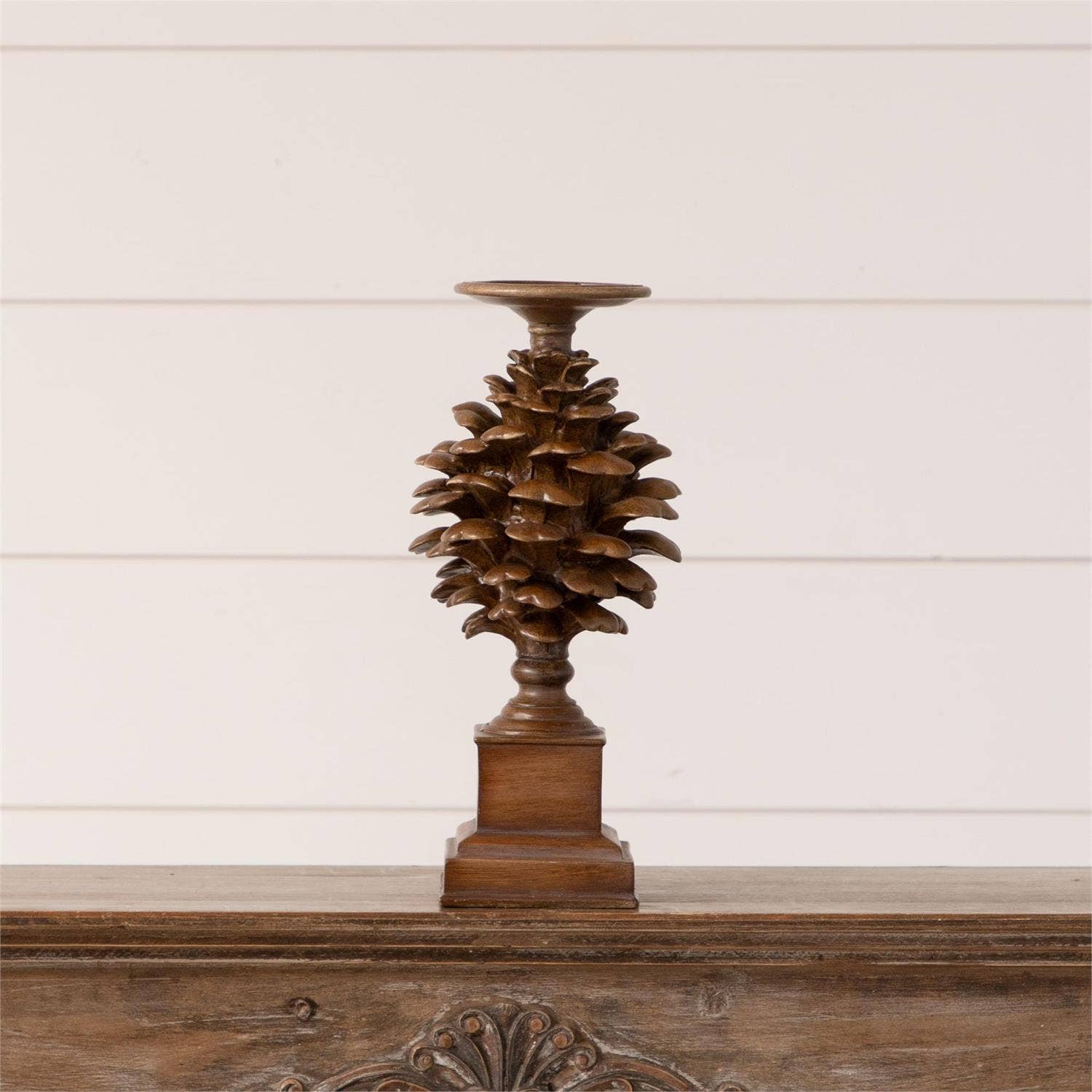 Pinecone Candle Holder, Sm (PC)