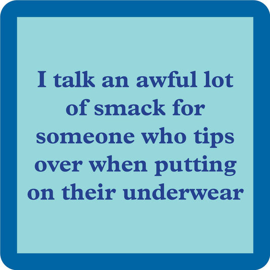 Drinks on Me - COASTER Smack | Funny Party Gift | Home Bar Decor