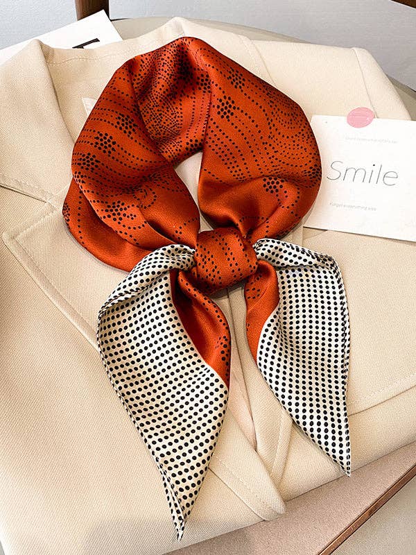 UZ Wholesale Store - Polka-Dot Leisure Fashion Scarf: ORANGE / One_size