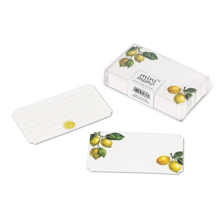 Abbott - 50 Piece Lemon Mini Note Cards-2x3.5"L
