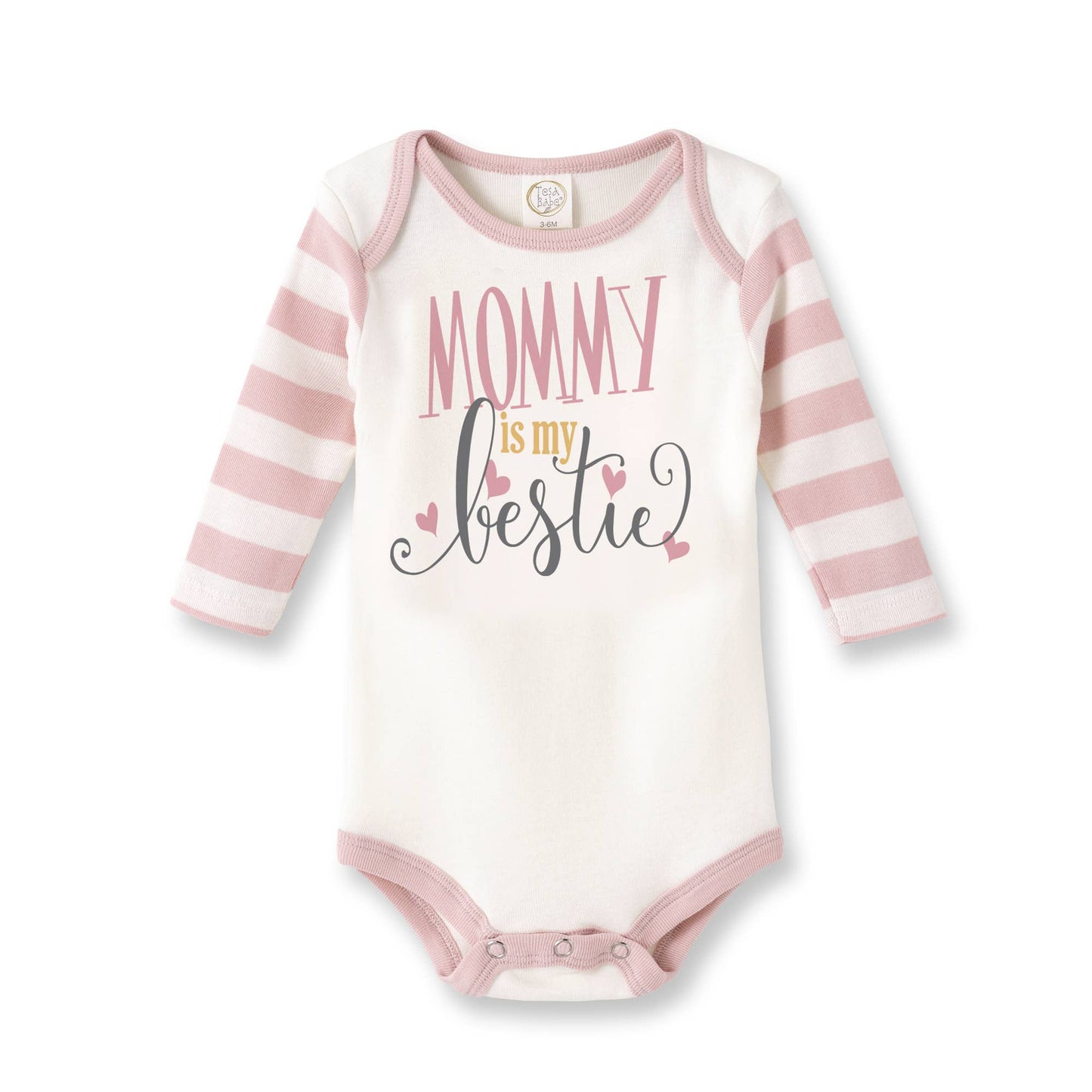 Tesa Babe - Mommy Is My Bestie Cotton Baby Girl Bodysuit: 3-6M
