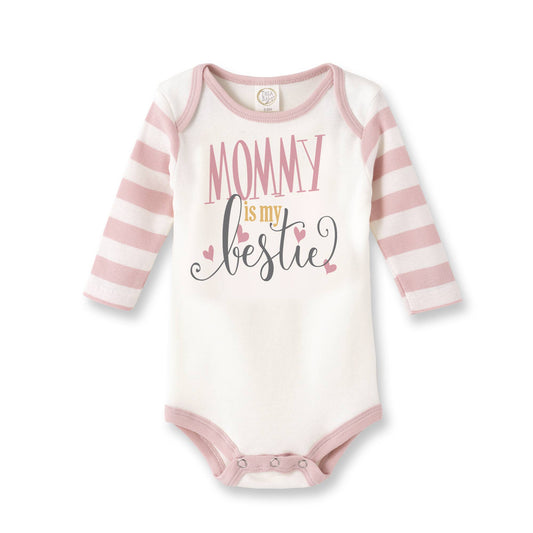 Tesa Babe - Mommy Is My Bestie Cotton Baby Girl Bodysuit: 6-12M