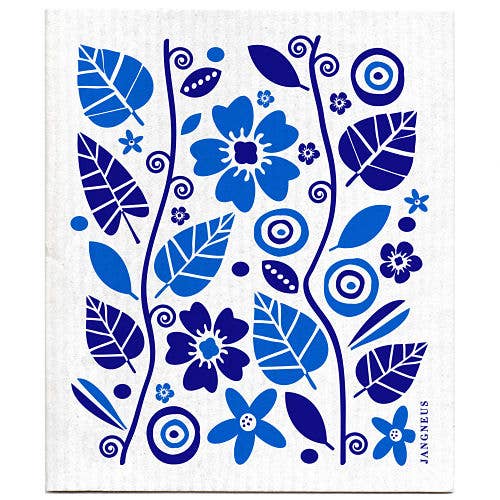 Jangneus - Swedish Dishcloth - Garden - Blue: Blue