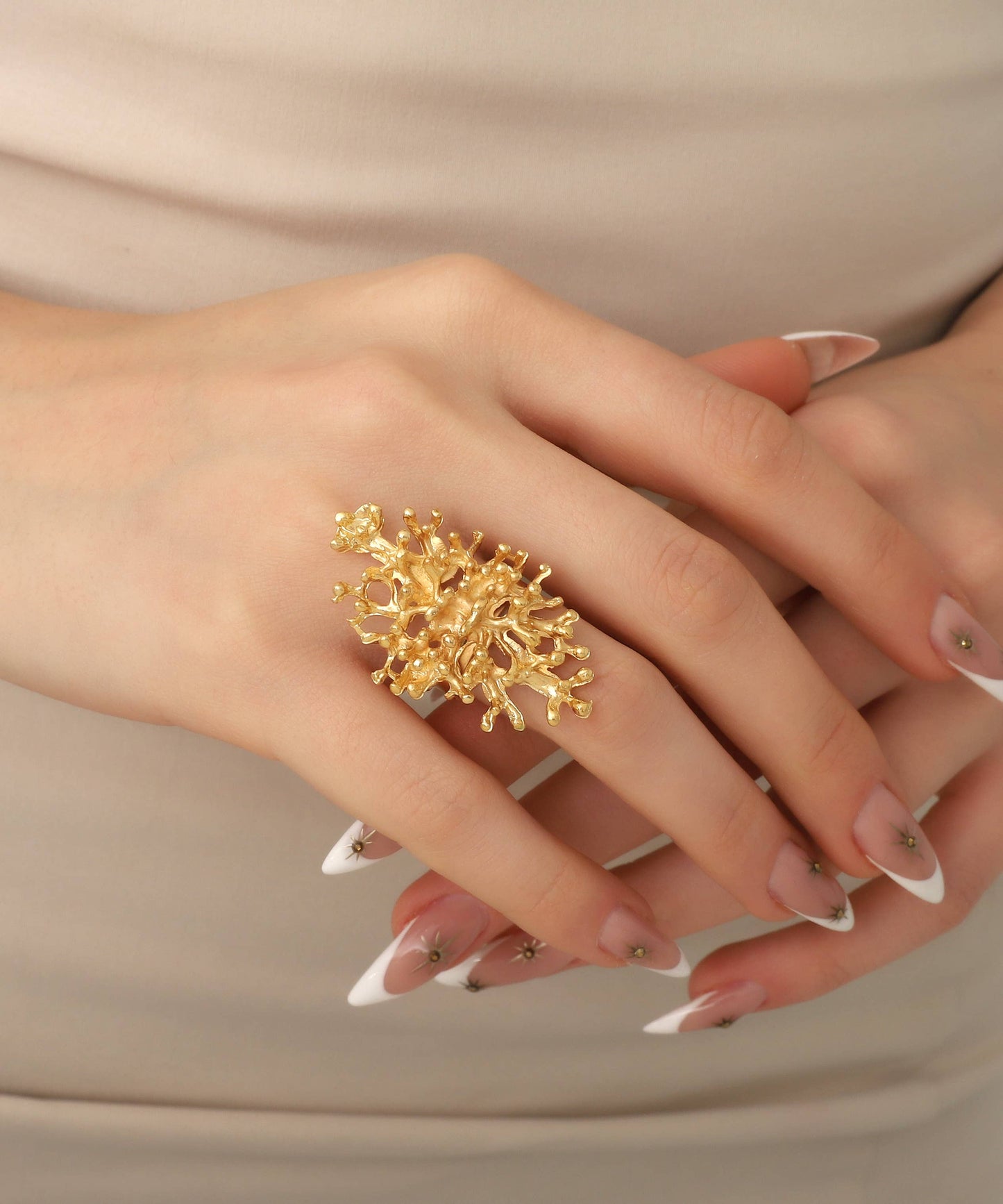 BUBU BY TEKIN SHOP - Gold Plated Abstract Women  Ring